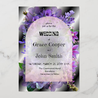 Romantic floral with black and white background