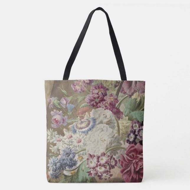 Romantic Florals Tote Bag (Front)