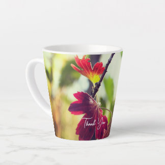 Romantic Flower Boho – Botanical Fantasy Thanks Latte Mug