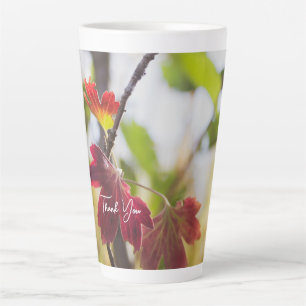 Romantic Flower Boho – Botanical Fantasy Thanks Latte Mug