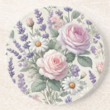 Romantic flower coaster