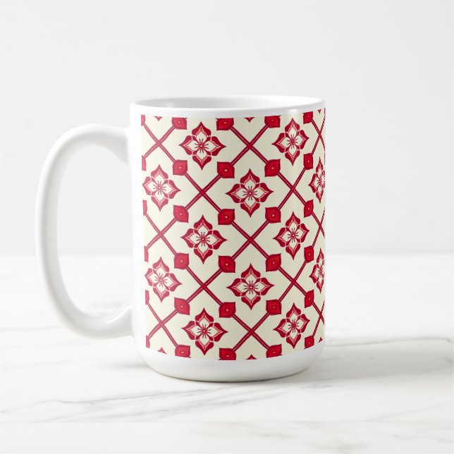 Romantic Flower Design Gift for Home & Office  Coffee Mug (Left)
