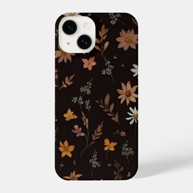 Romantic Flower Design iPhone Case (Back)