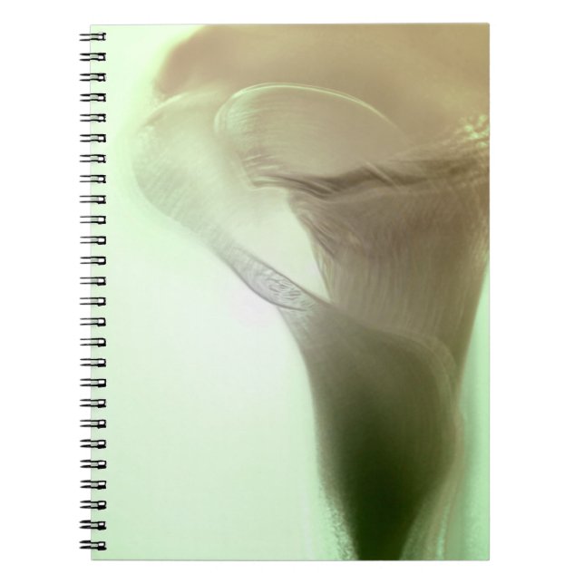 Romantic Flower Detail Spiral Notebook (Front)
