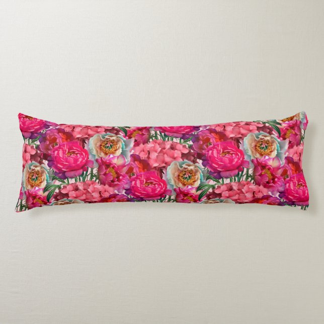 Romantic flower garden body cushion (Front)
