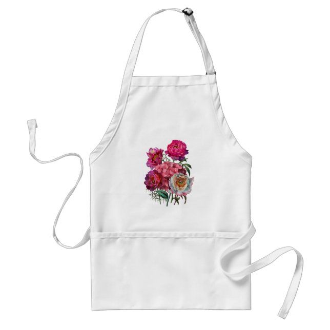 Romantic flower garden standard apron (Front)