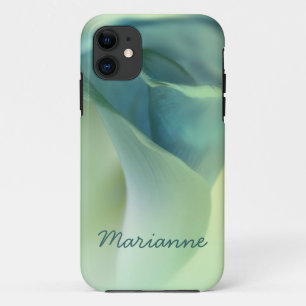 Romantic Flower in Blue Tones iPhone 11 Case