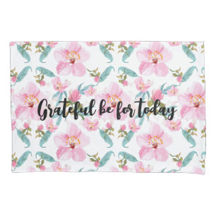 Romantic flowers blooming garden pillowcase