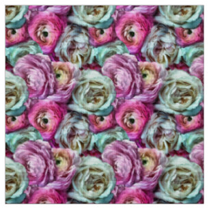 Romantic Flowers Fabric