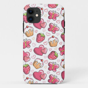 romantic food pattern Case-Mate iPhone case