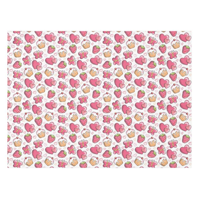 romantic food pattern tablecloth (Front (Horizontal))