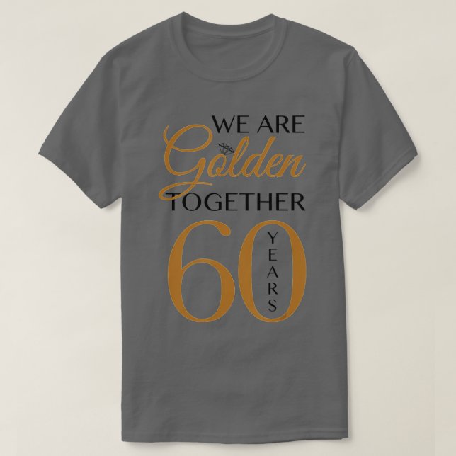 Romantic  For Couples - 60th Wedding Anniversary  T-Shirt (Design Front)