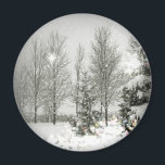Romantic Forest Christmas trees Winter Wedding Magnet<br><div class="desc">Romantic Forest Christmas trees Winter Wedding invitations,  Christmas wedding invitations,  winter wedding save the date,  winter wedding favours.</div>