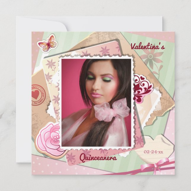 Romantic Frame Photo Invitation (Front)