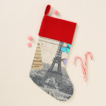 romantic french france travel paris eiffel tower christmas stocking<br><div class="desc">romantic french france travel paris eiffel tower home accessories. Paris decoration accessories.</div>