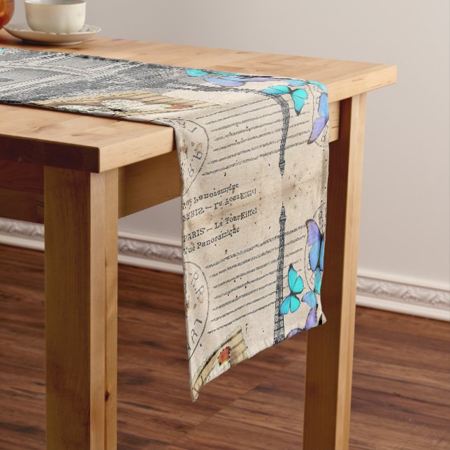 romantic french france travel paris eiffel tower medium table runner (In Situ)