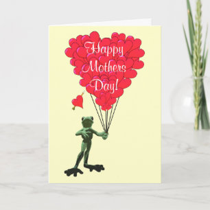 Romantic frog  mothers day card