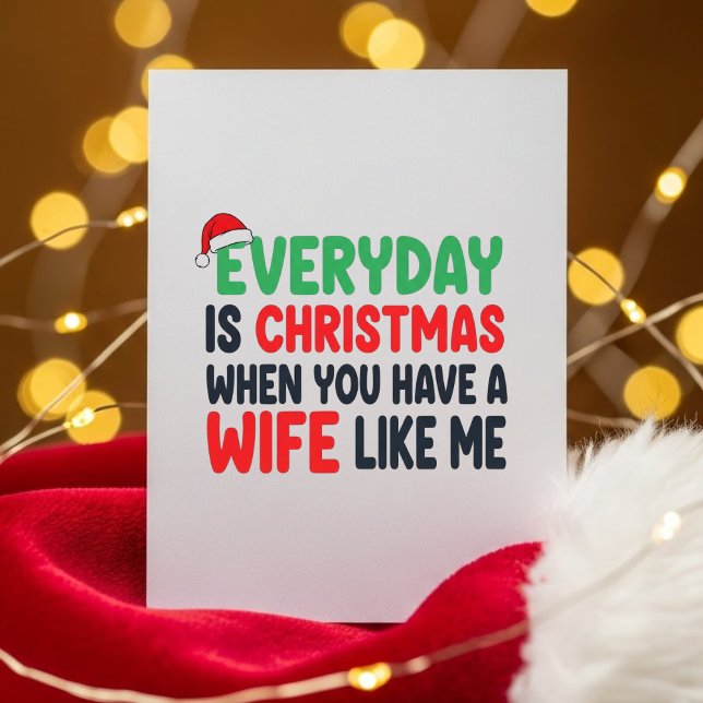 Romantic Funny Xmas Card for Husband (Creator Uploaded)