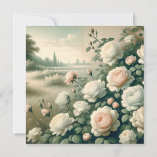 Romantic Garden Bliss Birthday Invitation