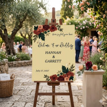 Romantic Garden Wedding Foam Board