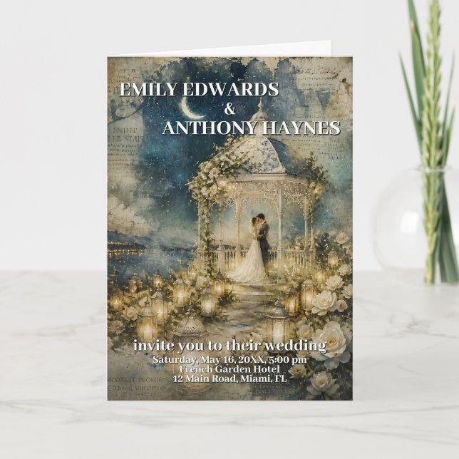 Romantic Garden Wedding Invitation (Front)