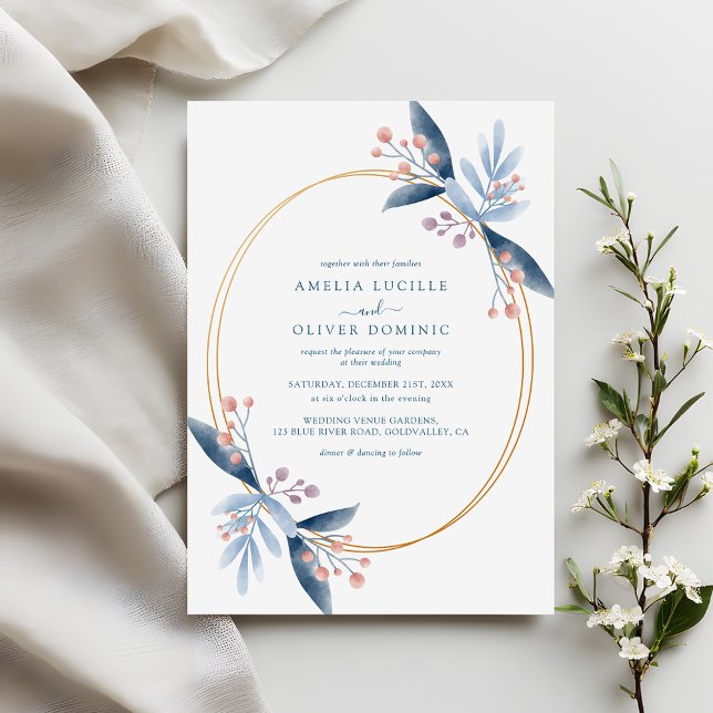 Romantic Garden Wedding Invite Watercolor Greenery (Creator Uploaded)