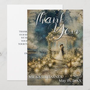 Romantic Garden Wedding Thank You Cards