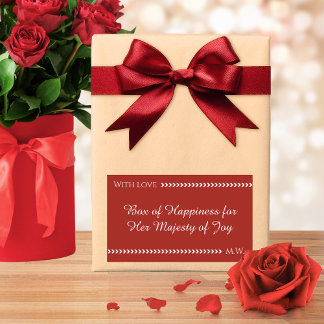 Romantic Gift Wrap for Anniversary Rectangular Sticker