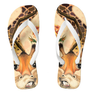 Romantic Giraffe - Gentleman - Funny - Jandals