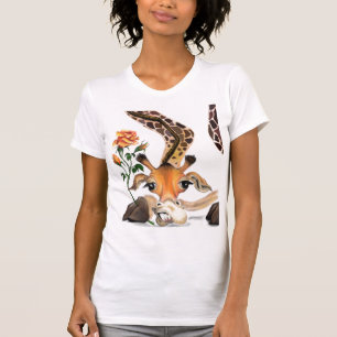 Romantic Giraffe - Gentleman - Funny T-Shirt