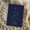 Romantic Gold Calligraphy | Navy Monogram Wedding