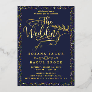 Romantic Gold Foil Wedding