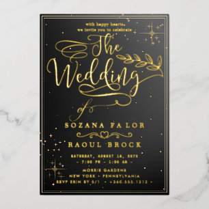 Romantic Gold Foil Wedding