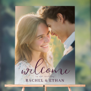 Romantic Golden Photo Acrylic Sign