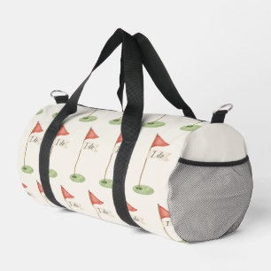 Romantic Golf Flag "I Do" Golf Wedding Bridal Duffle Bag