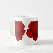 Romantic gothic red rose coffee mug (Front Left)