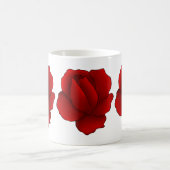 Romantic gothic red rose coffee mug (Center)