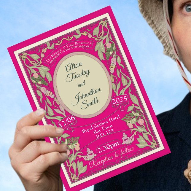 Romantic Gothic, Regencycore, regency era, classic Invitation (Creator Uploaded)