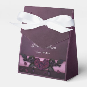 Romantic Gothic Roses & Petals Birthday Favour Box