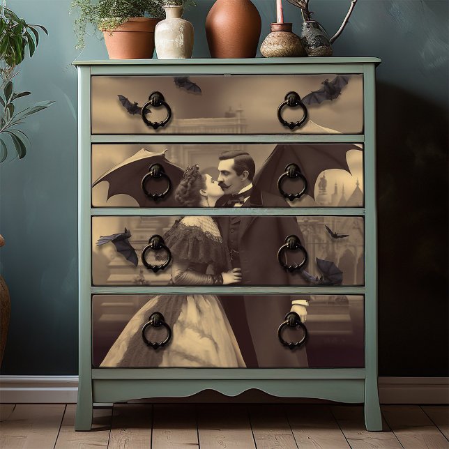 Romantic Gothic Victorian Beauty Dracula's Kiss Tissue Paper (Creator Uploaded)