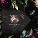 Romantic Gothic Watercolor Raven Floral Wedding<br><div class="desc">This goth floral raven wedding design features a simple, moody watercolor illustration of a raven perched on a bouquet. Perfect for a timeless romantic goth wedding or other special occasion. It is beautifully suited to a spooky-themed event in the fall or a unique winter event in a casual or formal...</div>