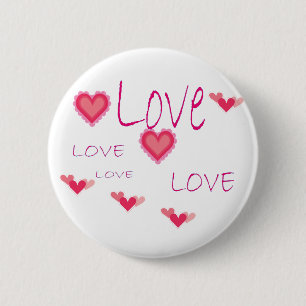 ROMANTIC GRAFFITI 6 CM ROUND BADGE