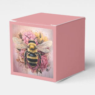 Romantic Graffiti Bee Mono-ha Style Flowery Favour Box