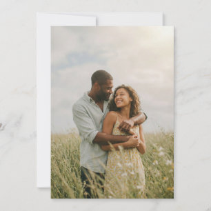 Romantic Green Floral Photo Invitation