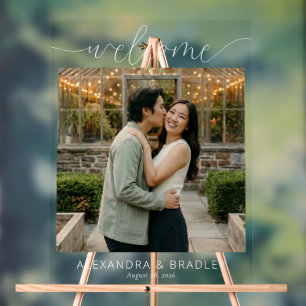 Romantic Green Photo Acrylic Sign