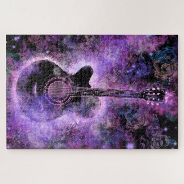 Romantic Guitar Music Puzzle Gift (Horizontal)