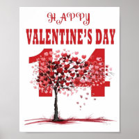 Romantic Happy Valentine’s Day Wall Art & Décor –