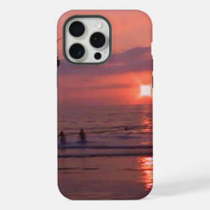 Romantic Hawaiian Sunset Ocean Beach iPhone 15 Pro Max Case