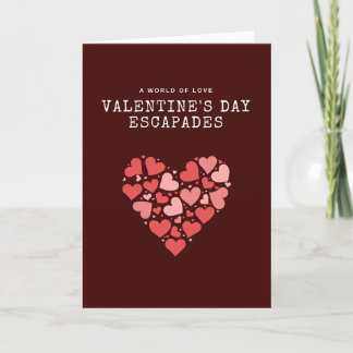Romantic Heart Collage Valentine Card
