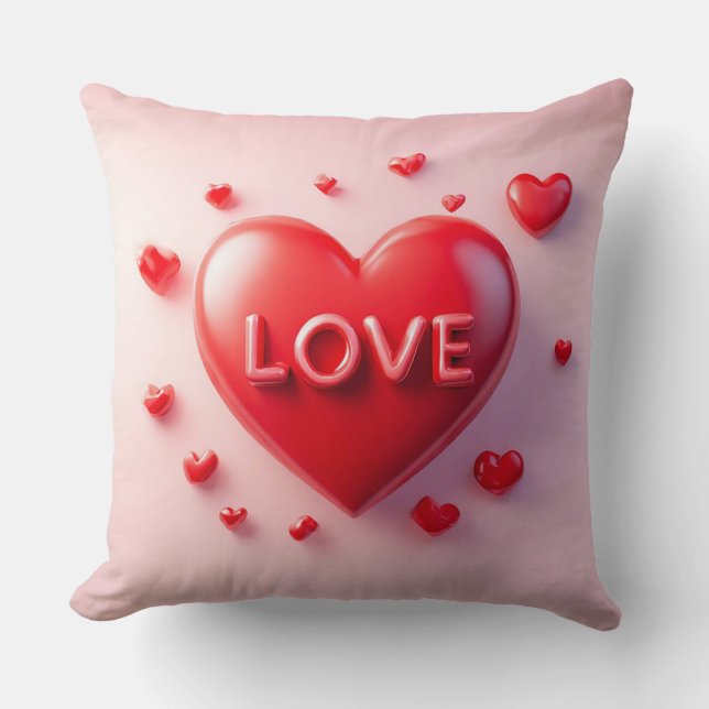 ❤️ Romantic Heart Decor For Valentine Room  Cushion (Front)